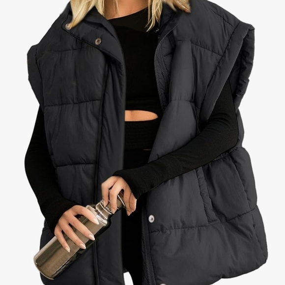 Jackets & Blazers - Black Puffer Vest